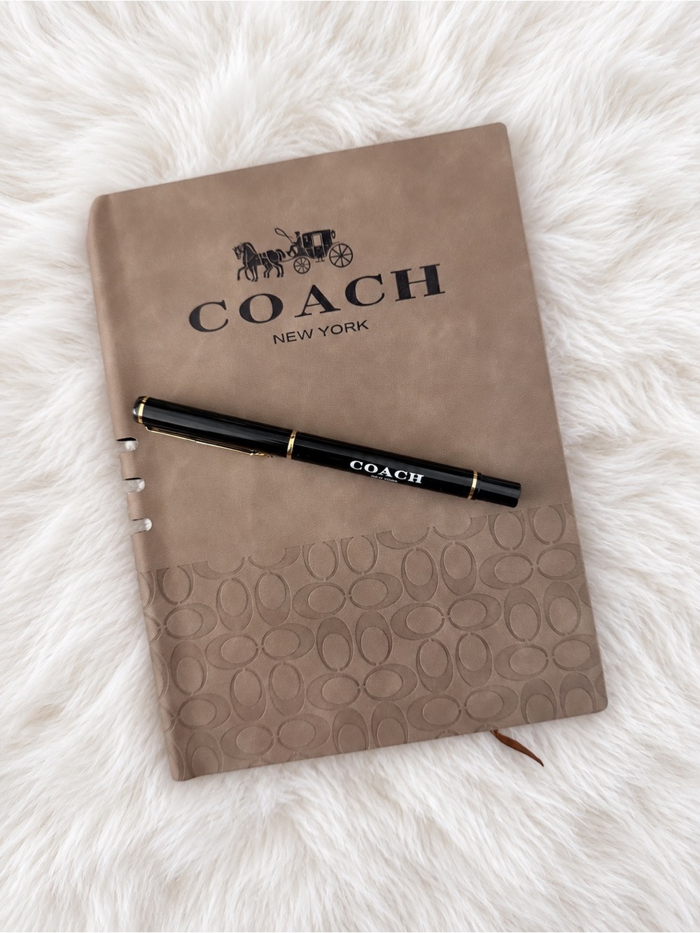COACH NOTEBOOK AND PEN BUNDLE